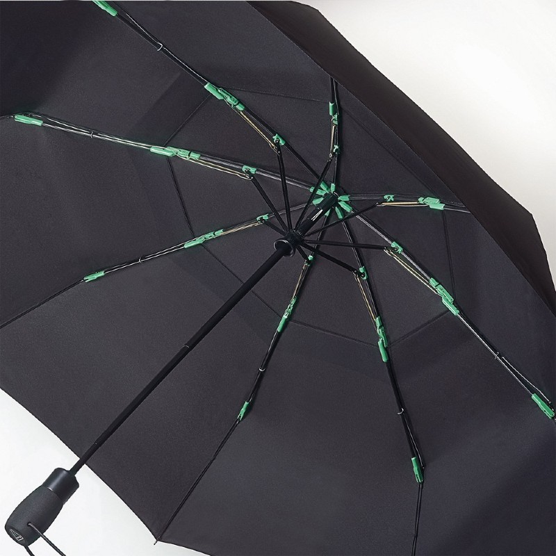 Fulton Tornado High-Performance Vented Auto-Compact Umbrella (Black)